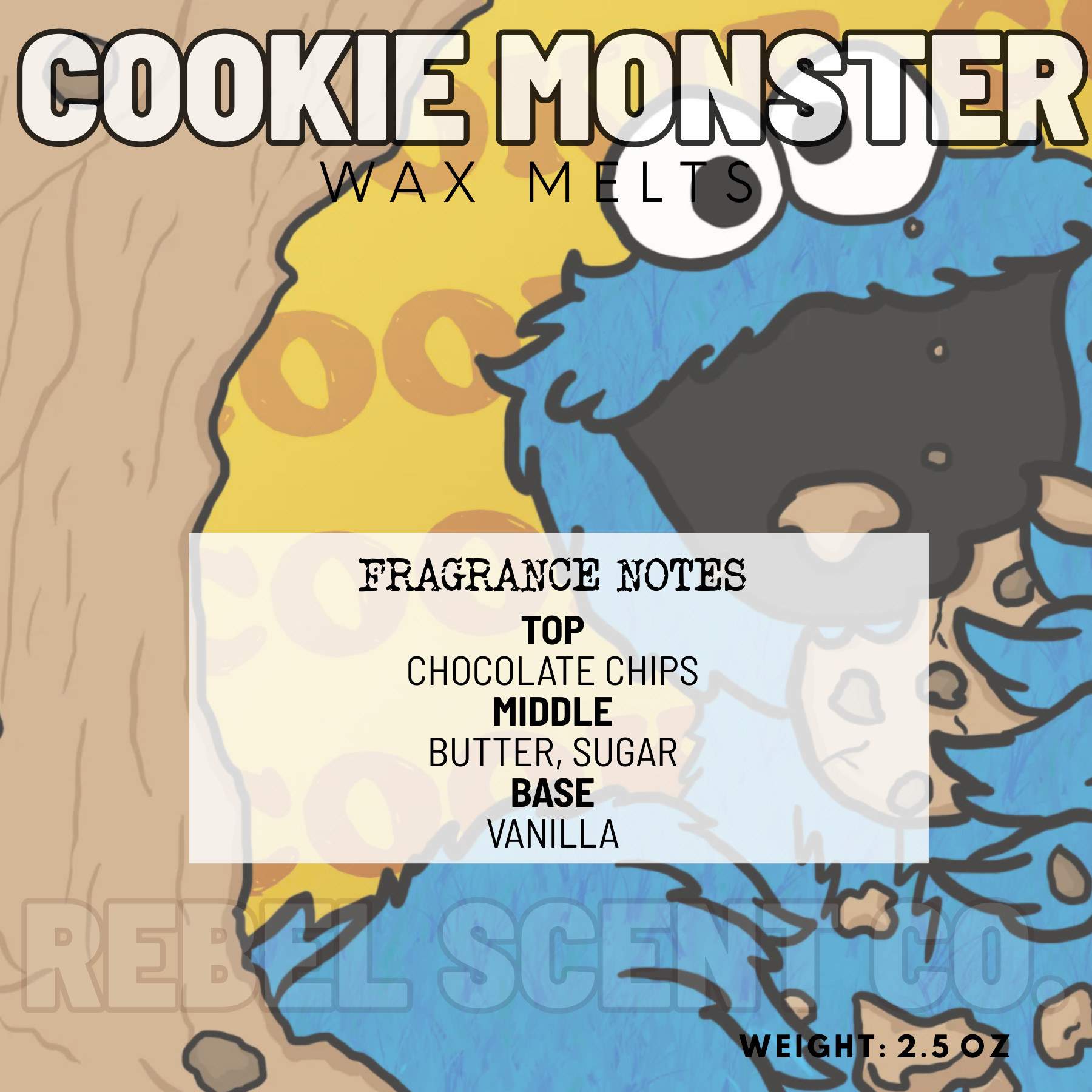 Cookie Monster Wax Melts - 2.5oz