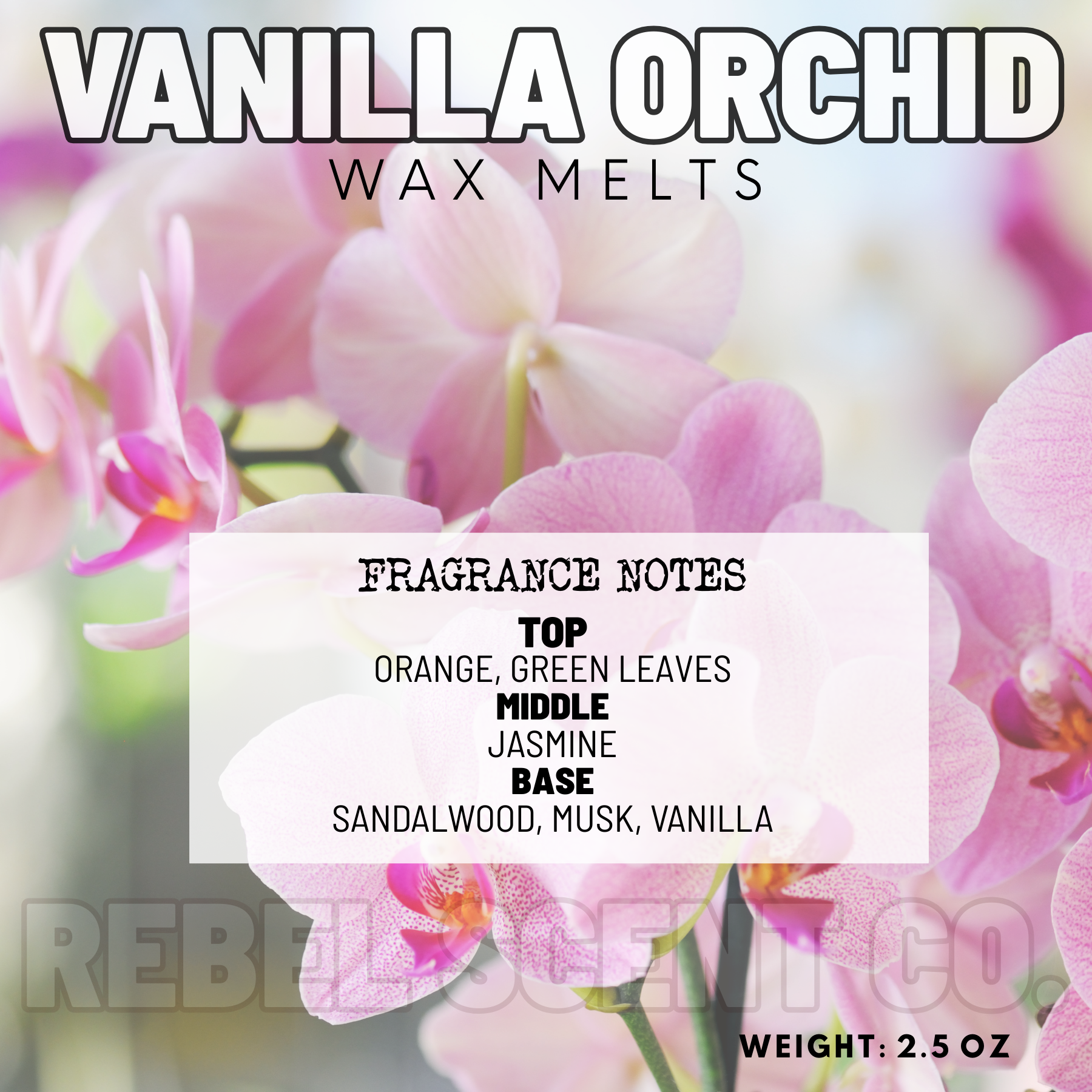 Vanilla Orchid Wax Melts - 2.5oz