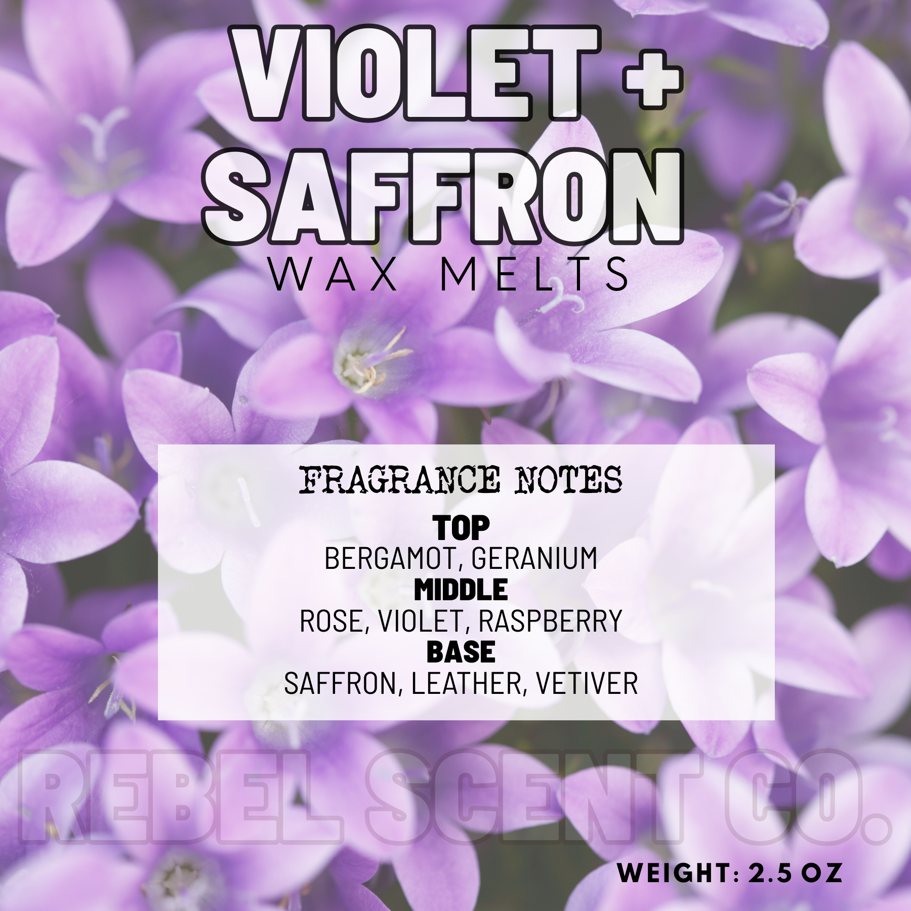 Violet + Saffron Wax Melts - 2.5oz
