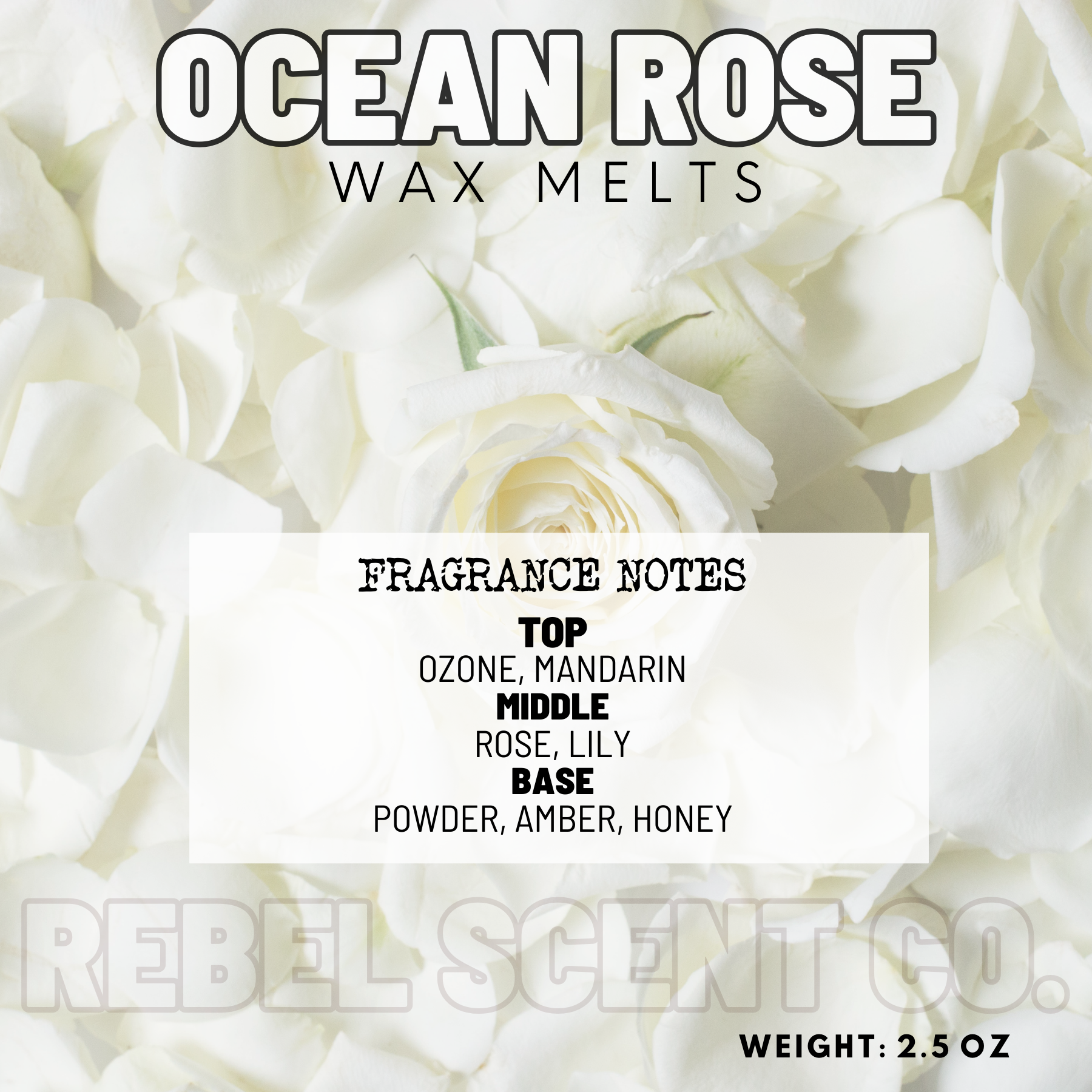 Ocean Rose Wax Melts - 2.5oz