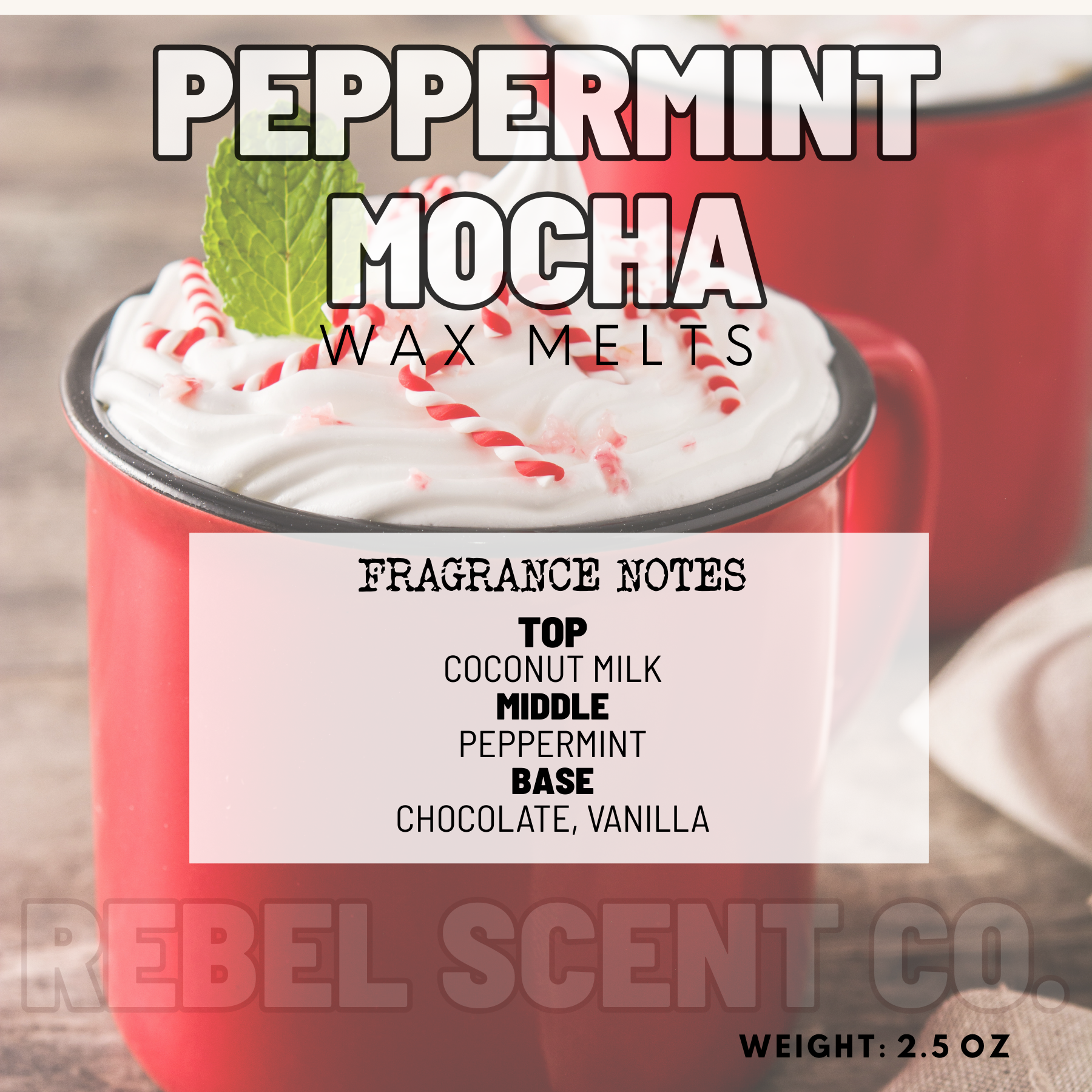 Peppermint Mocha Wax Melts - 2.5oz