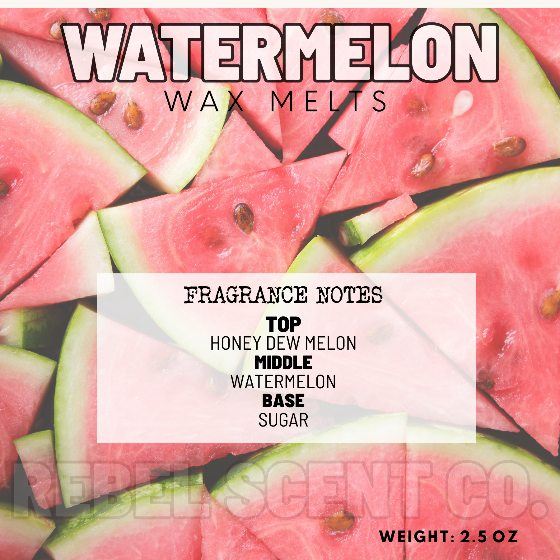 Watermelon Wax Melts - 2.5oz