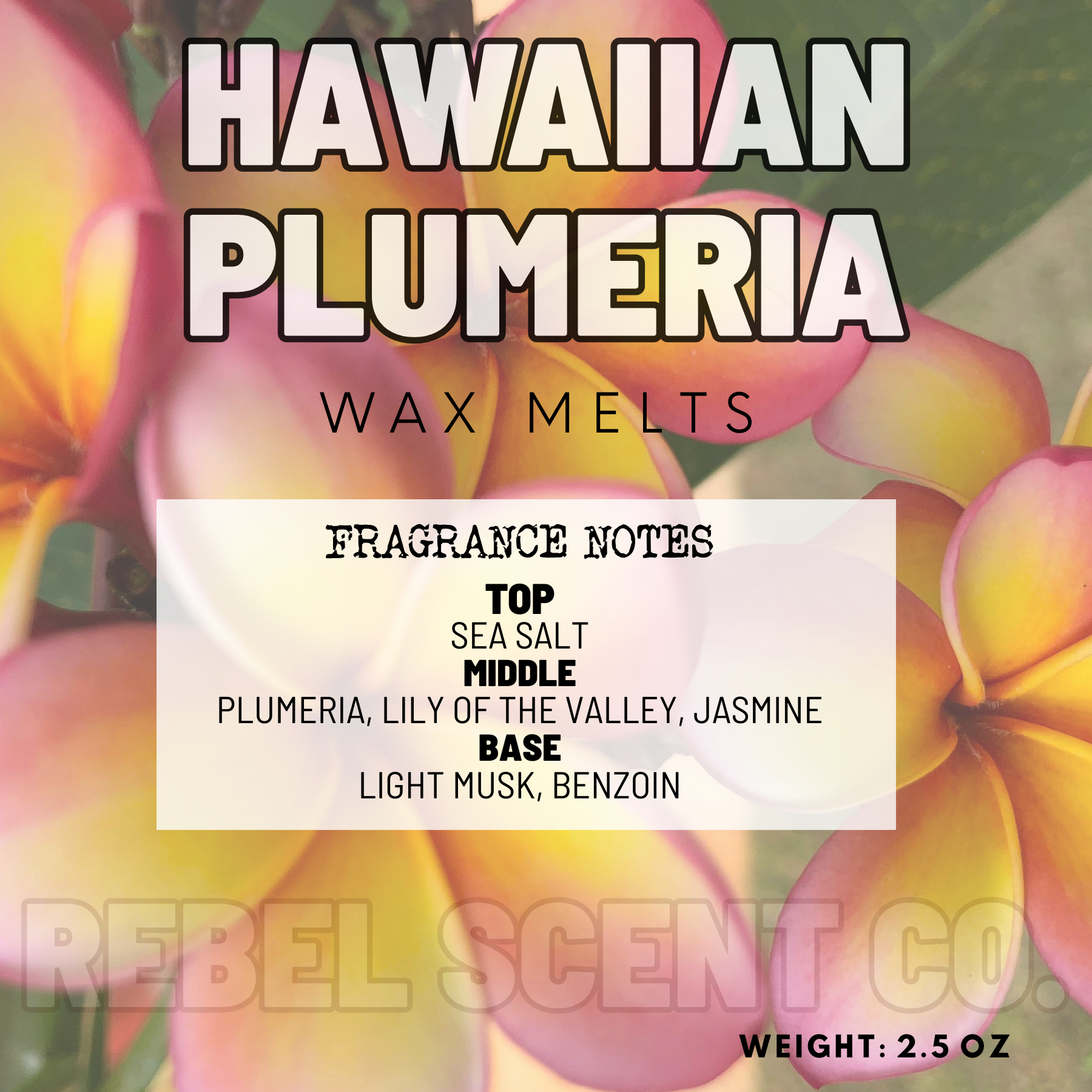 Hawaiian Plumeria Wax Melts - 2.5oz