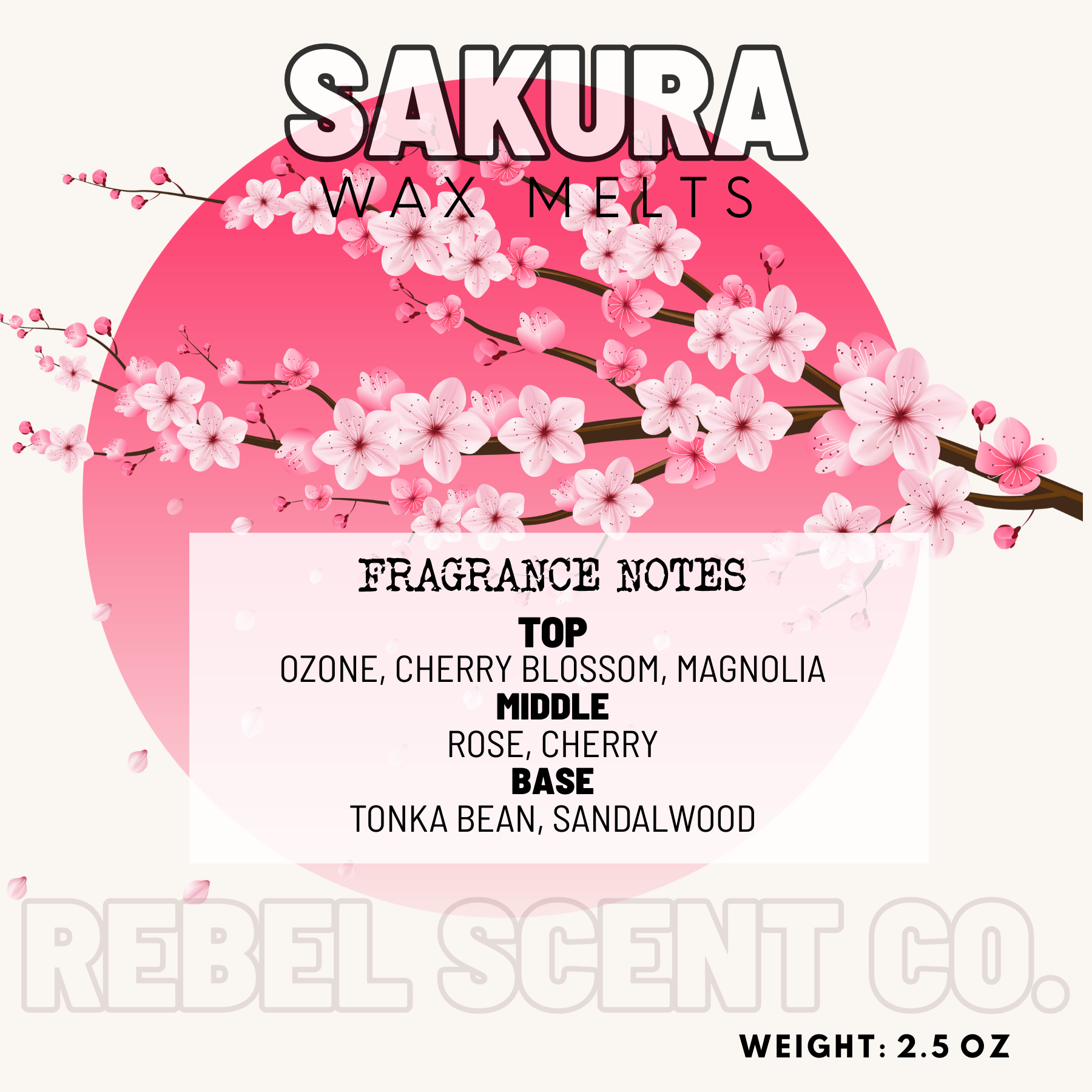 Sakura Wax Melts - 2.5oz