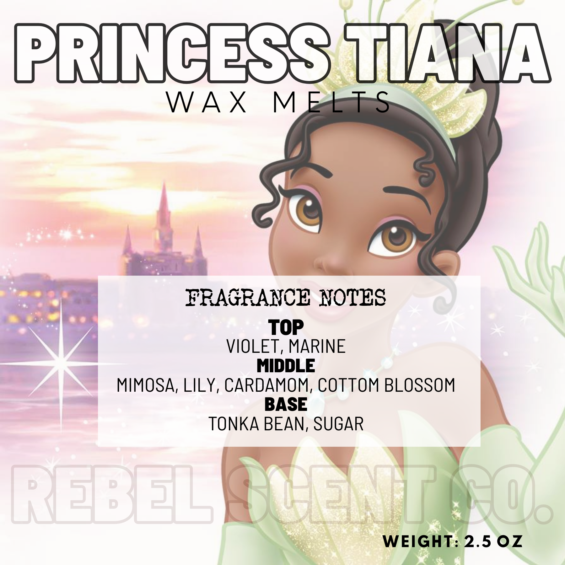 Princess Tiana Wax Melts - 2.5oz