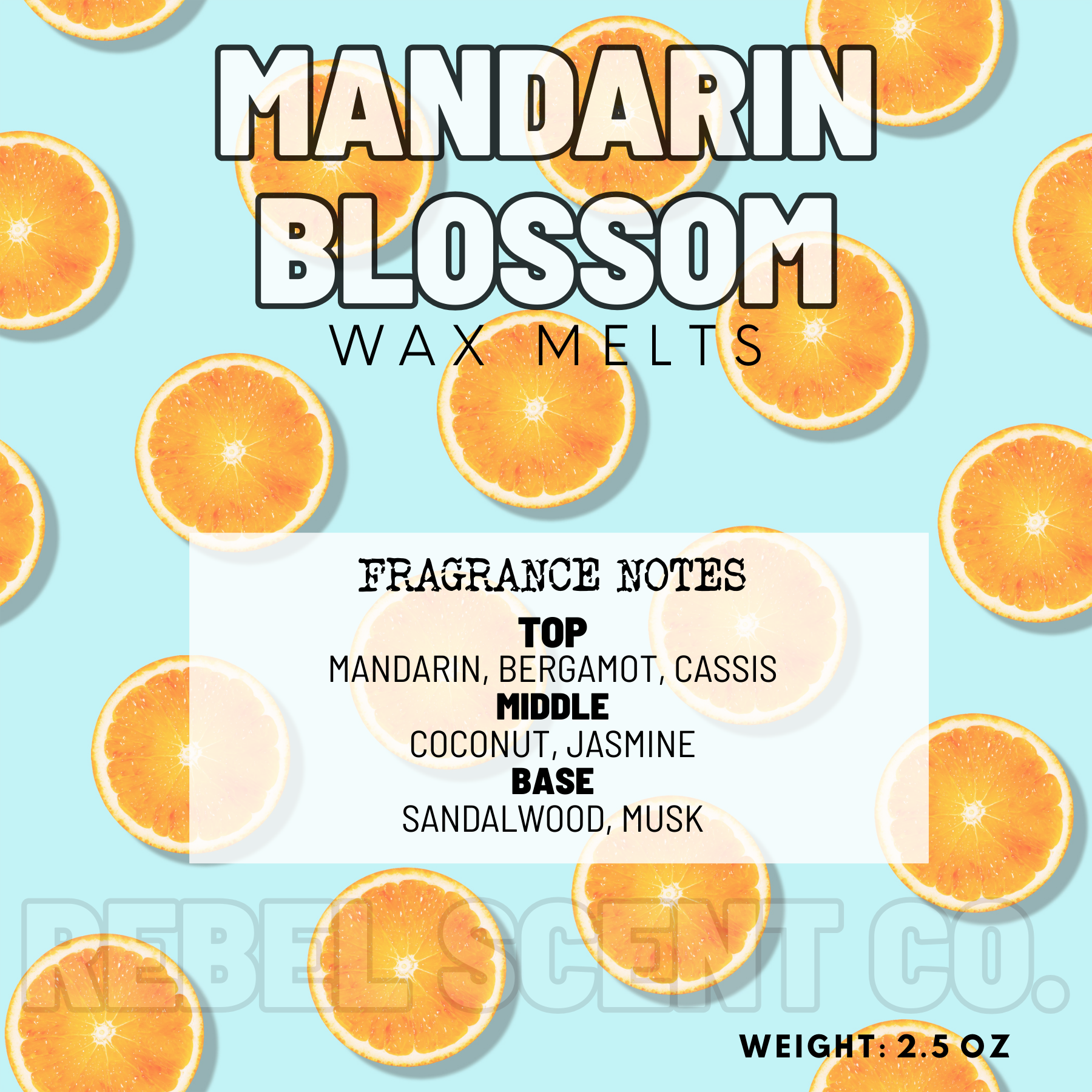 Mandarin Blossom Wax Melts - 2.5oz