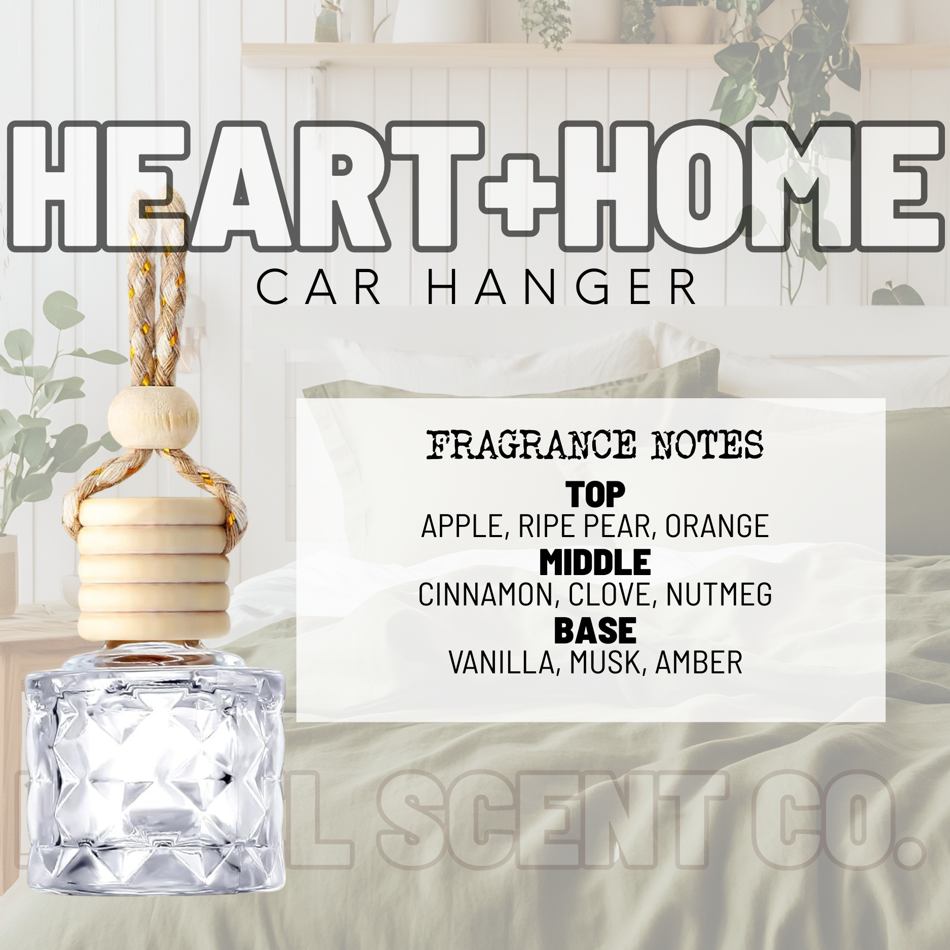 Heart + Home Car Hanger