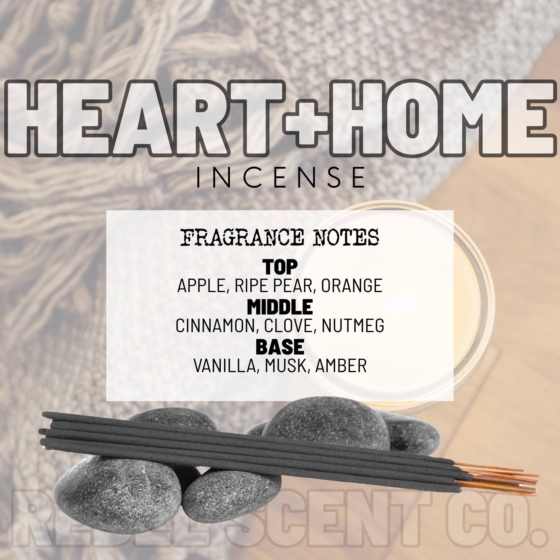 Heart + Home Incense (Pack of 10)