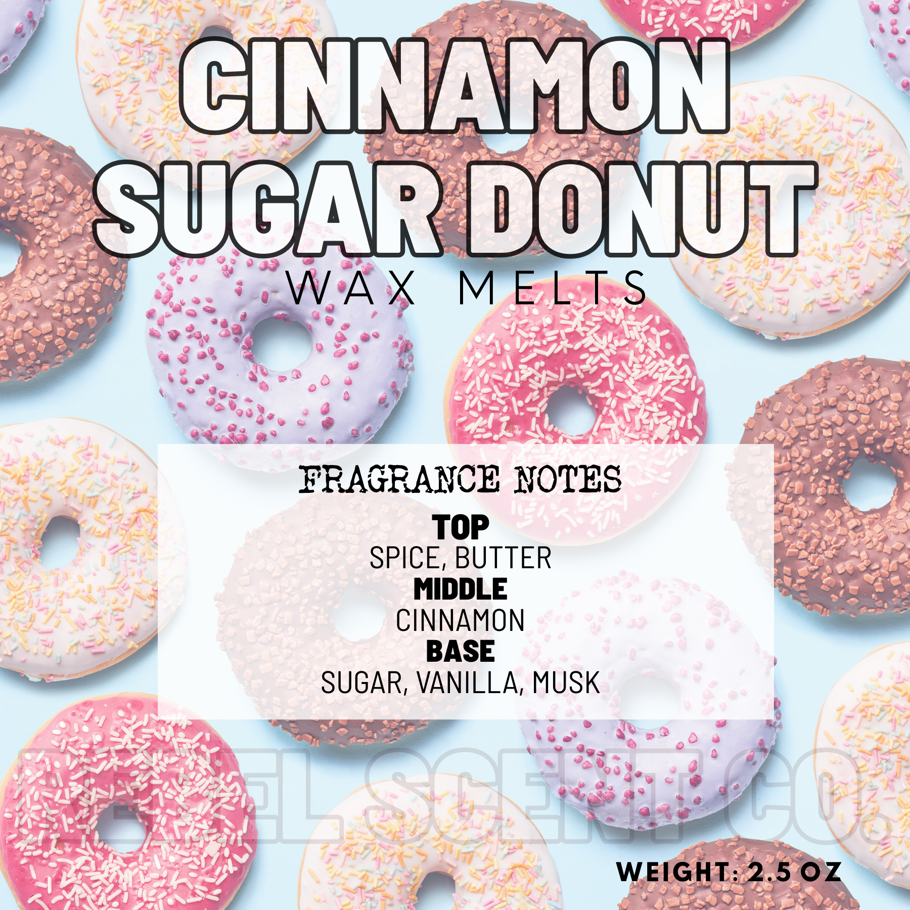 Cinnamon Sugar Donut Wax Melts - 2.5oz