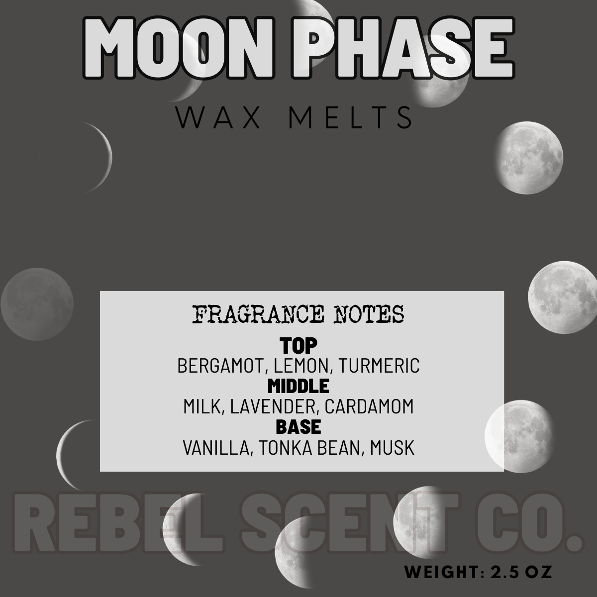 Moon Phase Wax Melts - 2.5oz