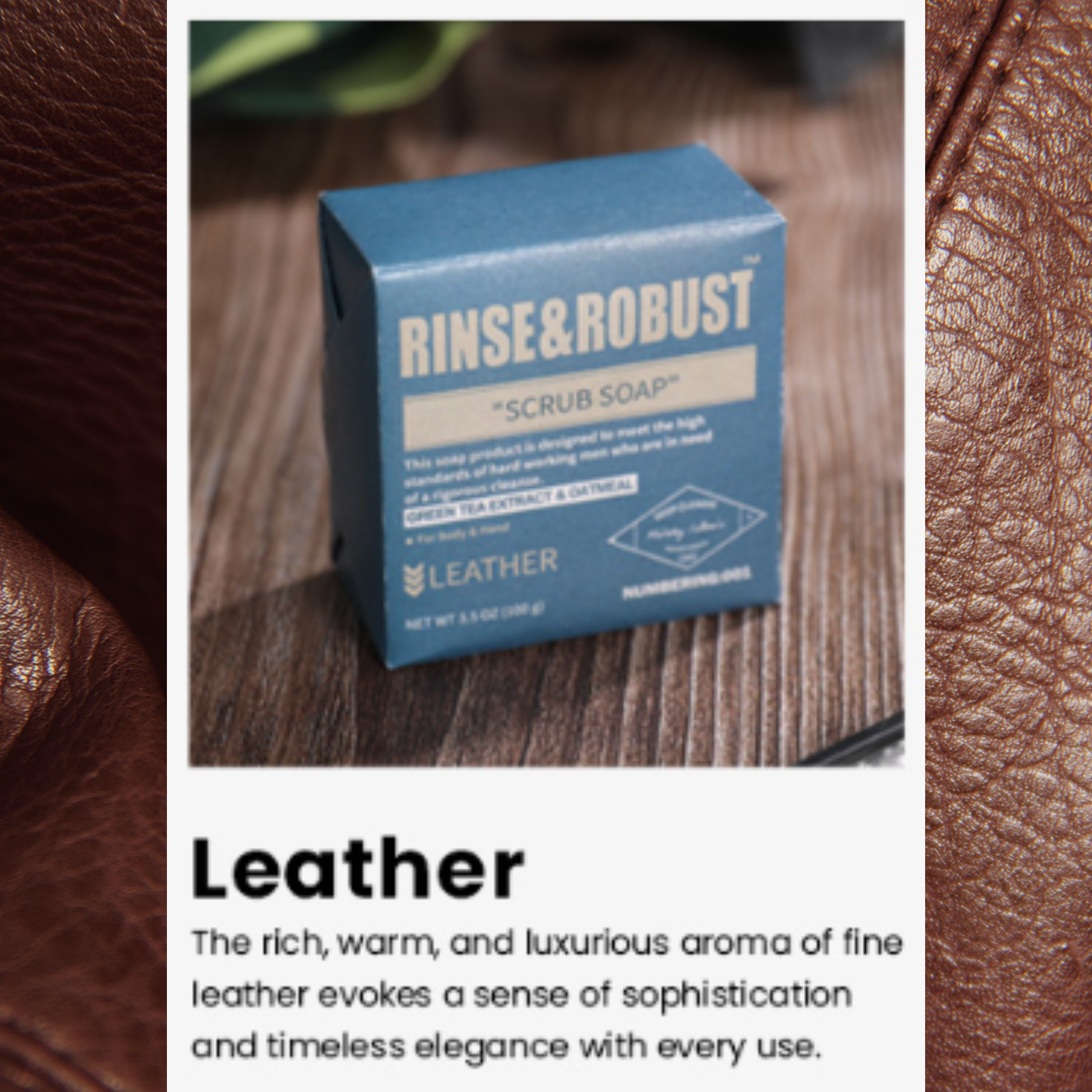 Scrub Soap: Leather