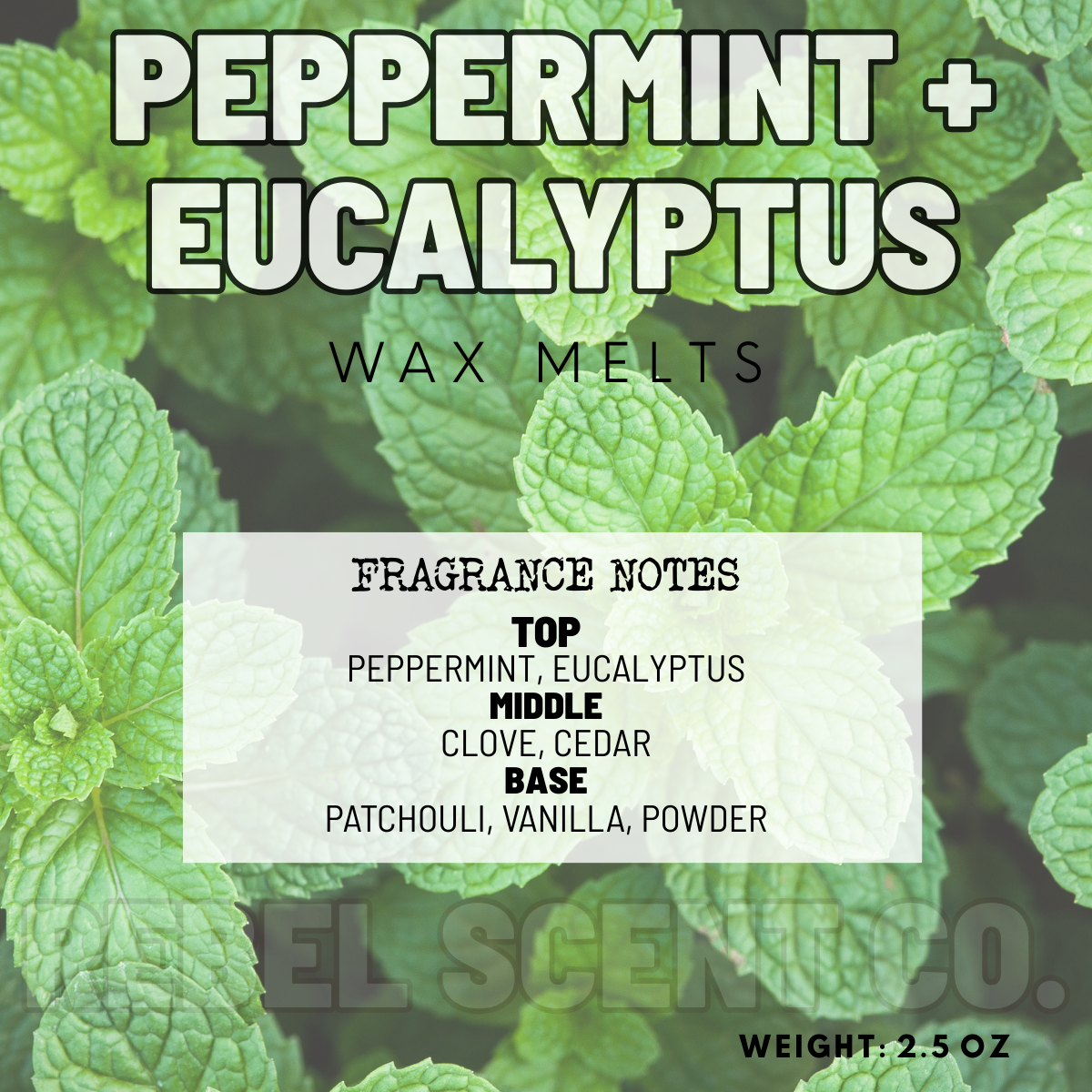 Peppermint + Eucalyptus Wax Melts - 2.5oz