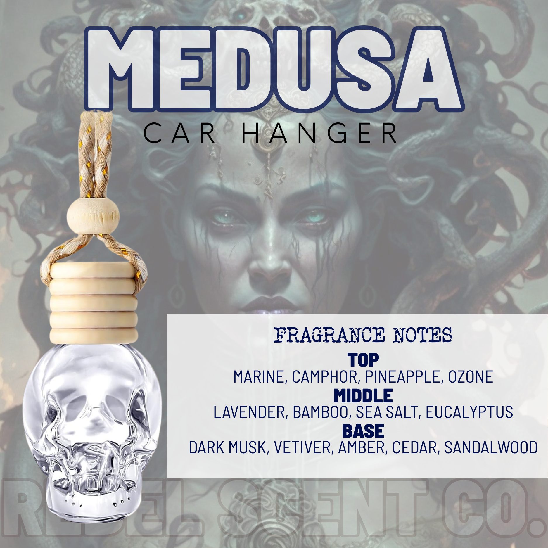 Medusa Car Hanger (Skull)