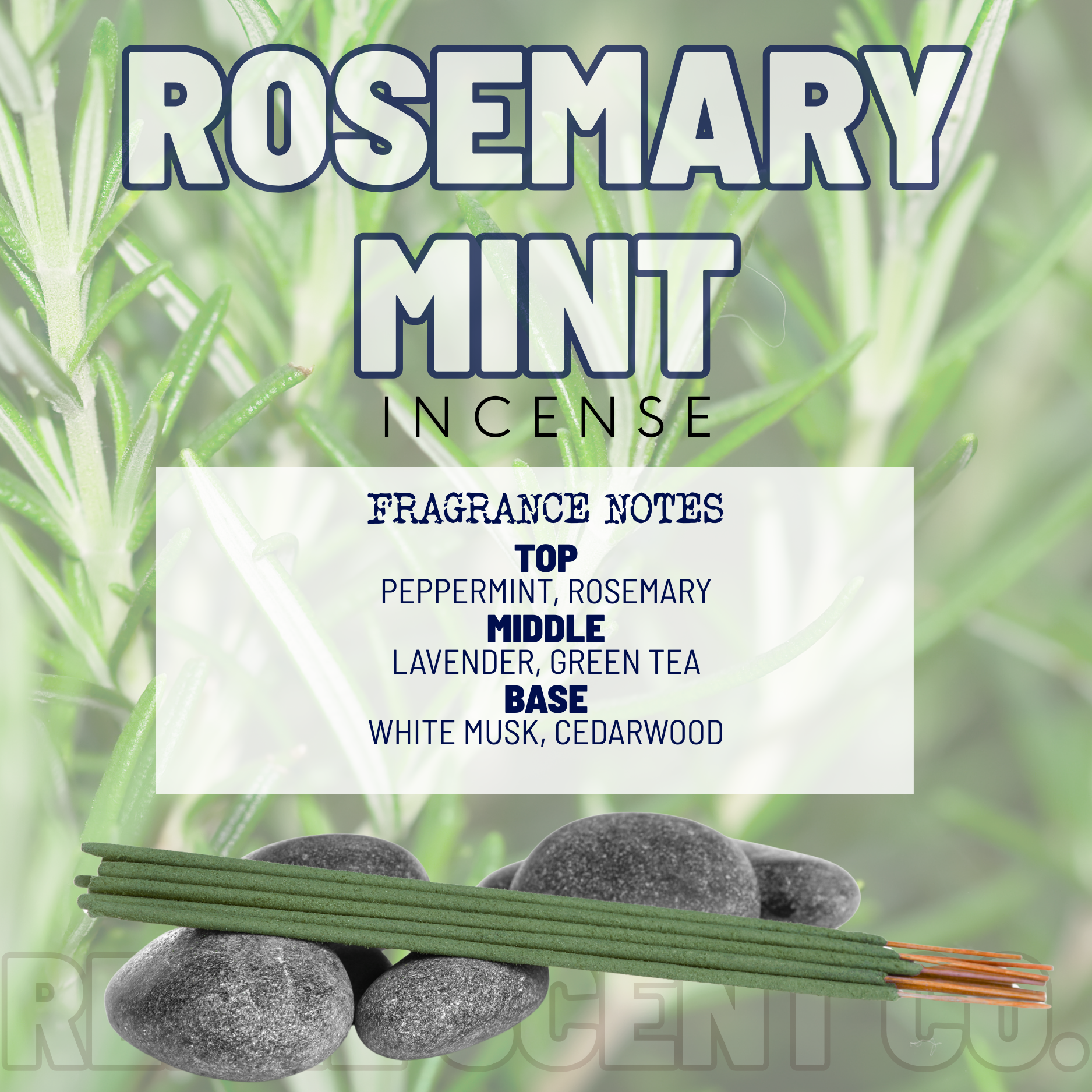 Rosemary Mint Incense (Pack of 10)