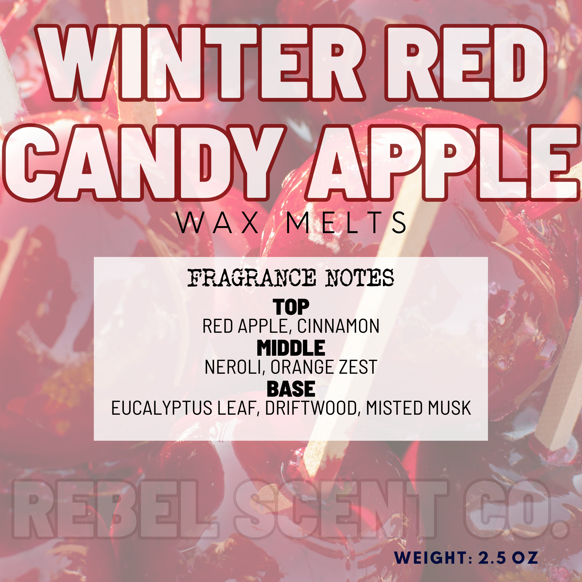 Winter Red Candy Apple Wax Melts