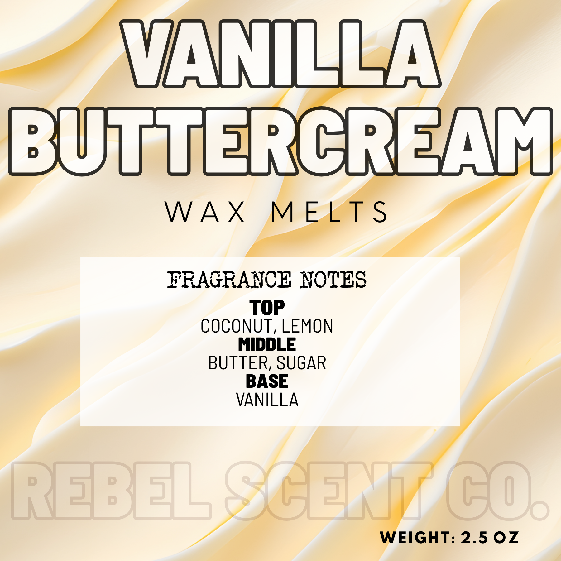 Vanilla Buttercream Wax Melts - 2.5oz