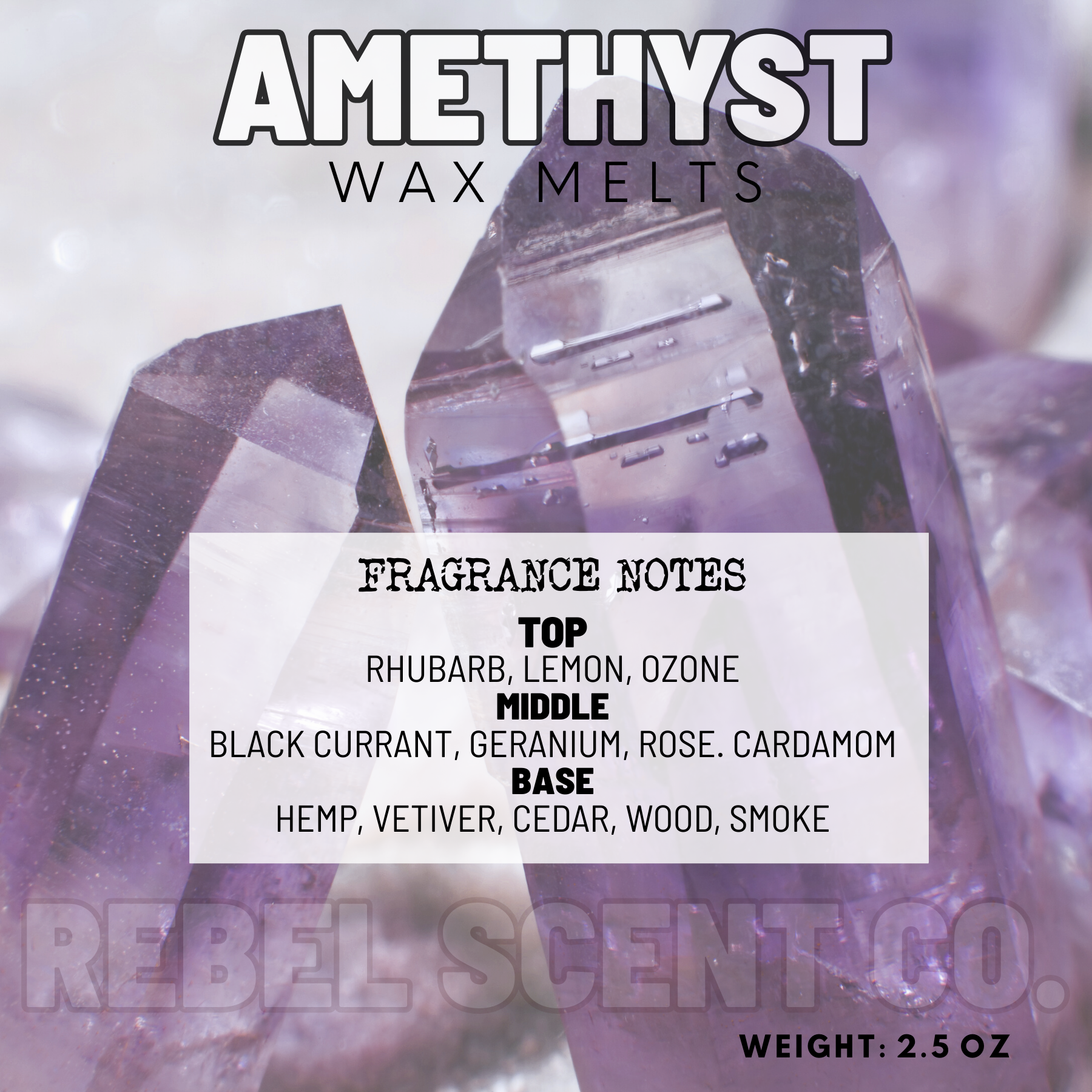 Amethyst Wax Melts - 2.5oz