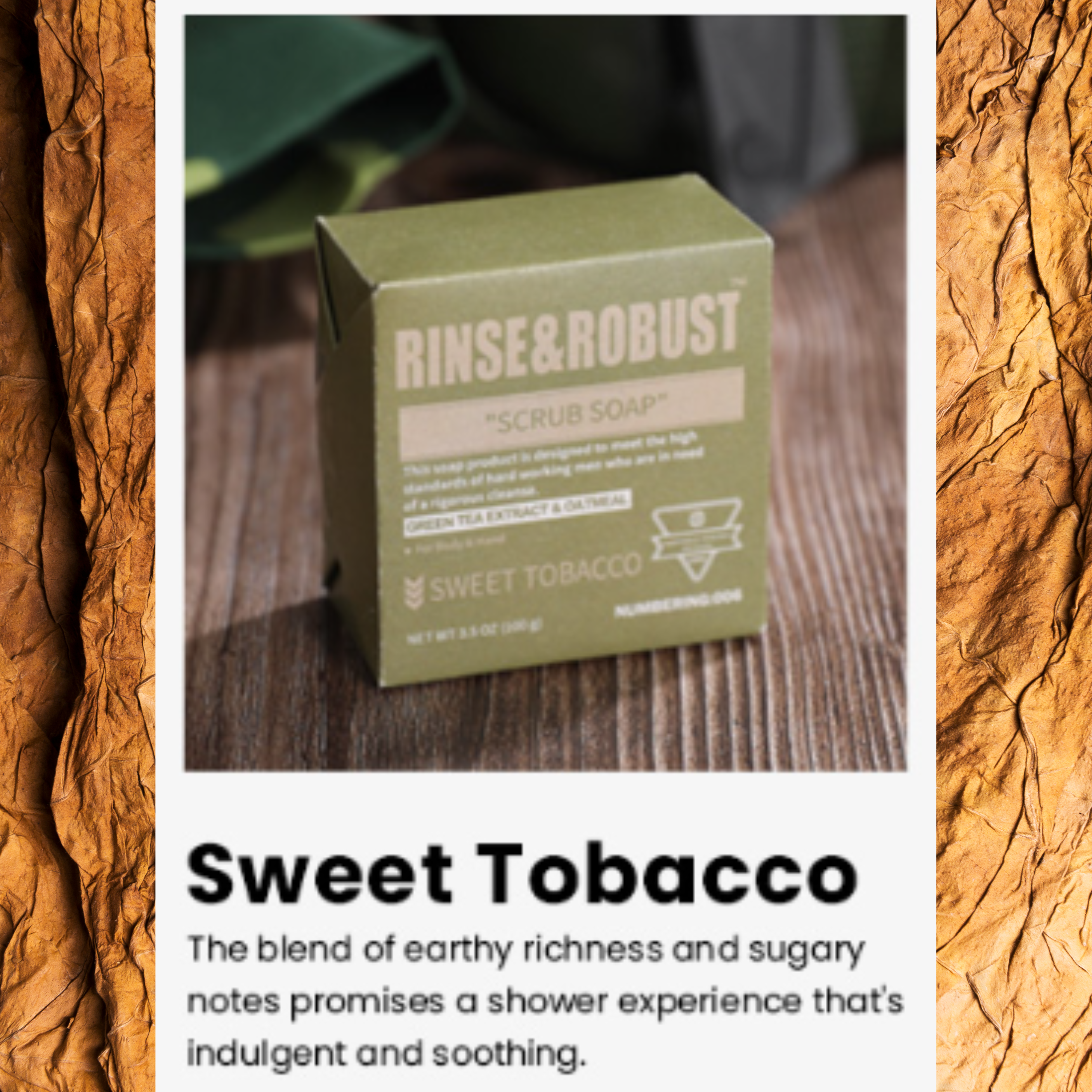 Scrub Soap: Sweet Tobacco